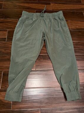 TEK GEAR Jogger Pants Green Size XXL 92% Polyester Pockets Athletic